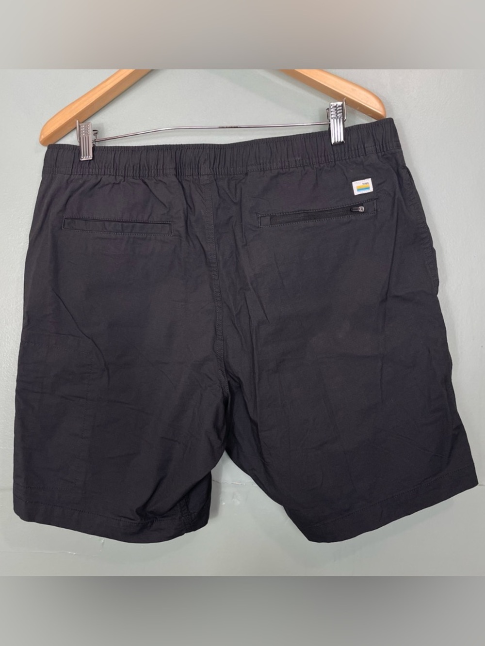 Vuori Ripstop Shorts Men XL Dark Gray Cotton Drawstring V370 - Picture 2 of 4